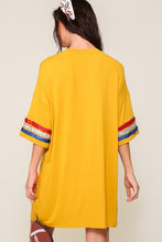 Mustard Over Sized Game Day Football Top