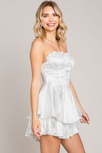 White Wire Corset Sty Romper