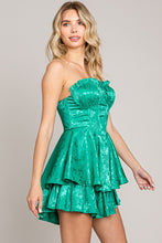 Kelly Green Wire Corset Sty Romper