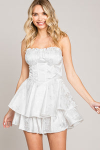 White Wire Corset Sty Romper