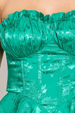 Kelly Green Wire Corset Sty Romper