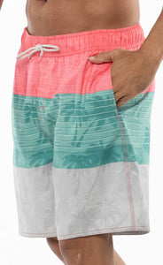 Coral Swimming Trunk Board Shorts Elastic