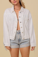 White Long Sleeve Sequin Fringe Jacket