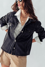 Black Kayla Denim Wash Jacket