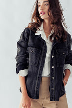 Black Kayla Denim Wash Jacket