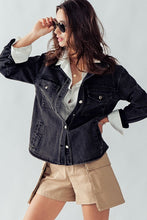 Black Kayla Denim Wash Jacket