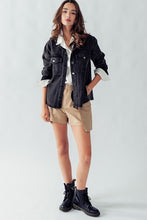 Black Kayla Denim Wash Jacket