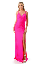 Fuchsia Sweetheart Open-Back Off-Shoulder Long Dress