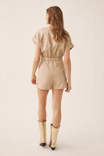 Latte Short Sleeved Pu Rompers