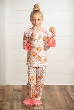 Pink Kids Cookie Print Comfy Lounge Sleep 2 Piece Set