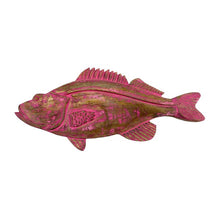 Hand Carved Mango Wood Snook 3-D Wall Art