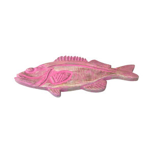 Hand Carved Mango Wood Snook 3-D Wall Art