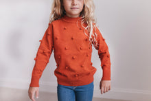 Rust Kids Rust Pom Pom Fall Winter Sweater