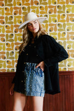 Black Love Patch Jacket