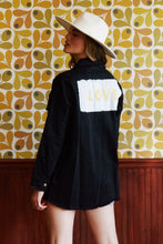 Black Love Patch Jacket