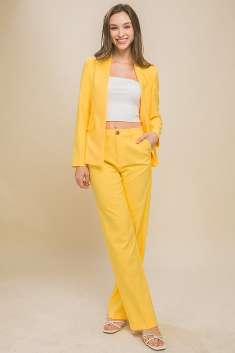 Pineapple Formal Straight Leg Blazer Pants