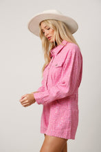 Pink Sequin Utility Romper