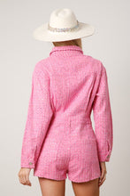 Pink Sequin Utility Romper