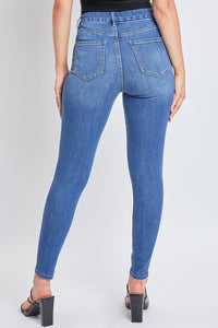 Medium Wash Junior Curvy Fit High Rise Skinny Jeans