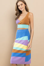 Lilac Multi Stripe Jacquard Pencil Skirt