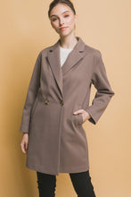 Greystone Lapel Collared Double Breasted Full Coat