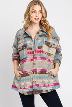 Blue Multi Aztec Print Jacket