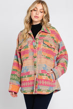 Pink Multi Aztec Print Jacket