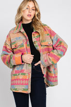 Pink Multi Aztec Print Jacket