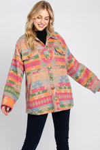 Pink Multi Aztec Print Jacket