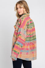 Pink Multi Aztec Print Jacket
