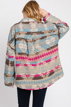 Blue Multi Aztec Print Jacket