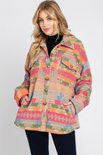 Pink Multi Aztec Print Jacket