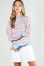 Long Sleeve Multi Color Sweater Top