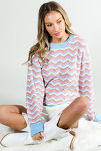 Long Sleeve Multi Color Sweater Top