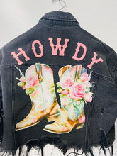 Black Denim Howdy Boots Crop Jacket
