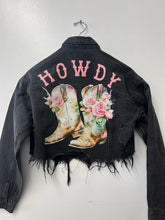Black Denim Howdy Boots Crop Jacket