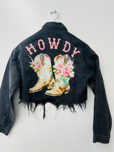 Black Denim Howdy Boots Crop Jacket