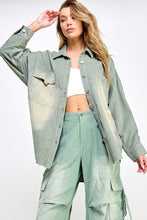 Sage Cargo Overshirt