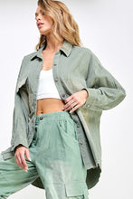 Sage Cargo Overshirt