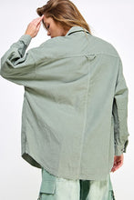 Sage Cargo Overshirt