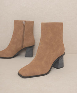 Brown Oasis Society Vera - Square Toe Ankle Boots