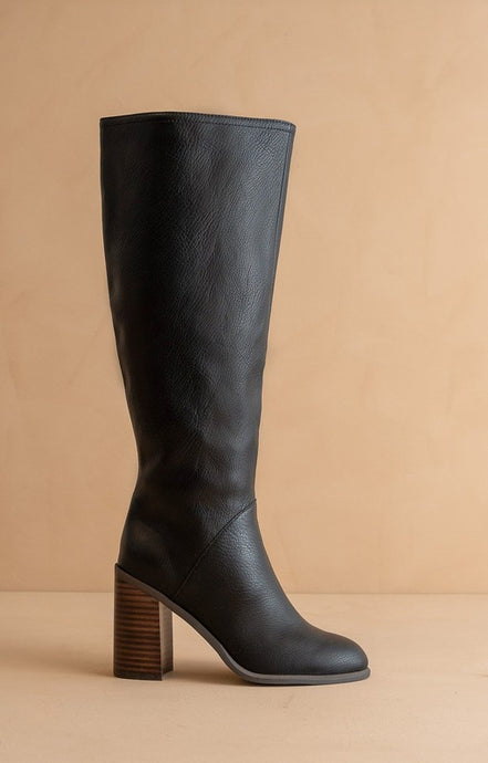 Black The Shiloh - Knee High Block Heel Boots