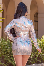 Blush Shine Bright Mini Sequin Dress