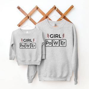 Gray Girl Power - Mommy & Me Sweatshirt