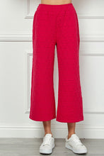 Barbie Pink Quilted Cropped Wide Pants