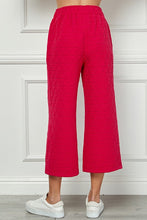Barbie Pink Quilted Cropped Wide Pants