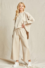 Taupe Solid Textured Matching Set
