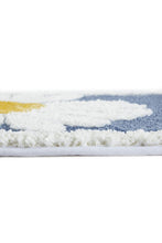 Blue Soft Bath Mat - Flower