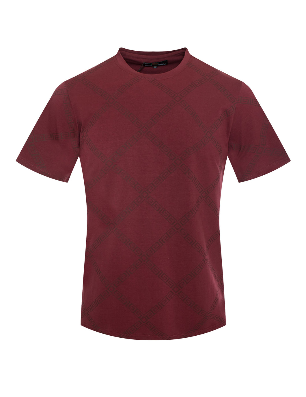 Burgundy Crew Neck Tee-Shirt