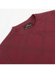 Burgundy Crew Neck Tee-Shirt